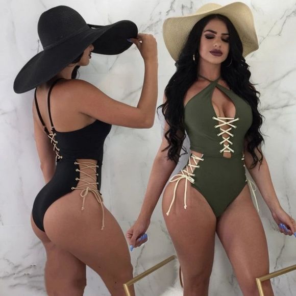 2019 Women Swimming Swimsuit One-Piece Suits Hot E - Picture 3 of 4